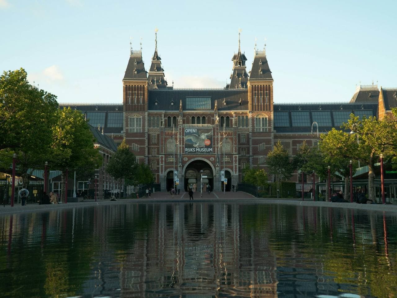 The Rijksmuseum seen across the water